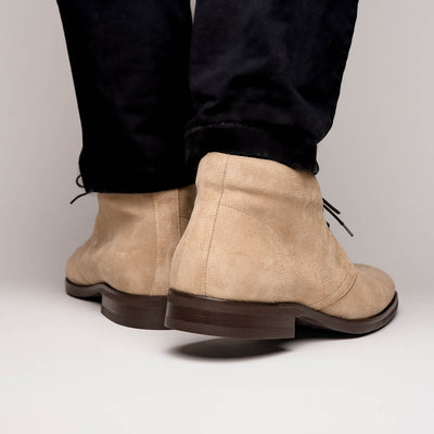 Zelli Italia Men's 46-592-SND MARCO Suede Calfskin Chukka Boot Sand