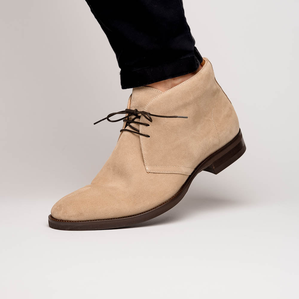 Zelli Italia Men's 46-592-SND MARCO Suede Calfskin Chukka Boot Sand