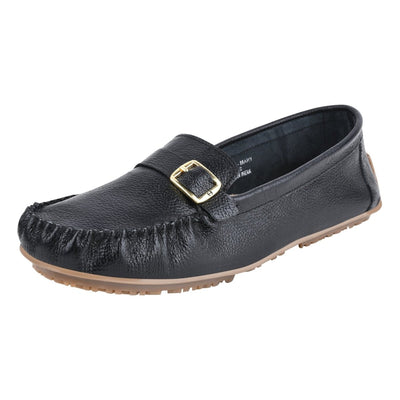 Liberty Zeno MARY Genuine Leather Women's Slip On Buckle Loafers