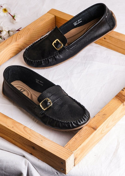 Liberty Zeno MARY Genuine Leather Women's Slip On Buckle Loafers