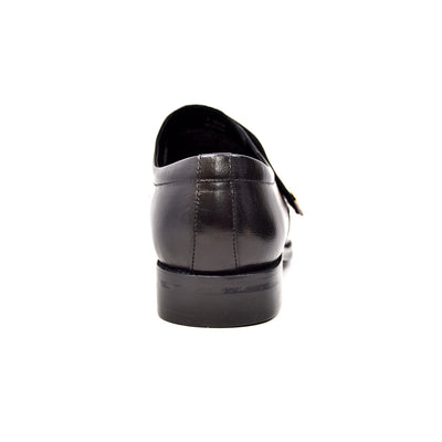 British Walkers Master Men's Black Leather and Pony Skin Strap Dress Shoes view 10