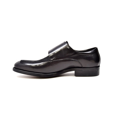 British Walkers Master Men's Black Leather and Pony Skin Strap Dress Shoes view 13
