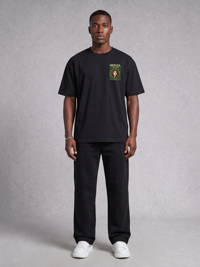 'Medusa Don't Look Away' Oversized Graphic Tee