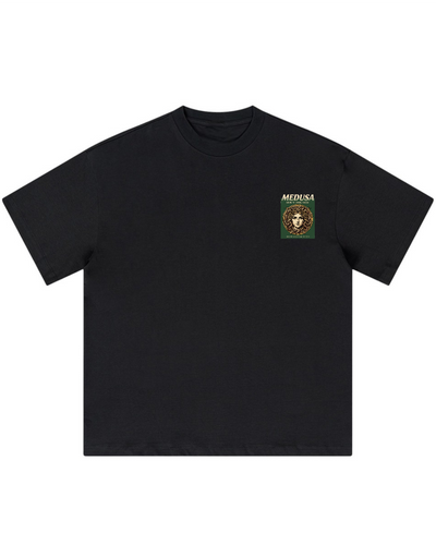 'Medusa Don't Look Away' Oversized Graphic Tee