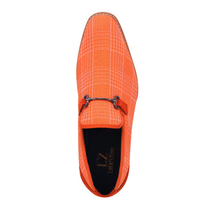 Liberty Zeno Megaball mens Casual textile printed buckle shoes detail view