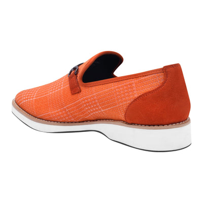 Liberty Zeno Megaball mens Casual textile printed buckle shoes back view