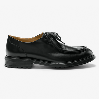 Del Toro Shoes Men's Black Leather Tuscan Moc Boot
