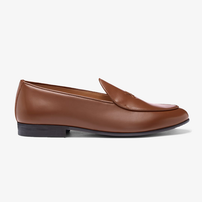 Men's Light Brown Leather Milano Loafer