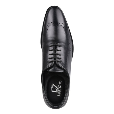 Liberty Zeno Mens Genuine Leather Wingtip Formal Business Dress Shoe