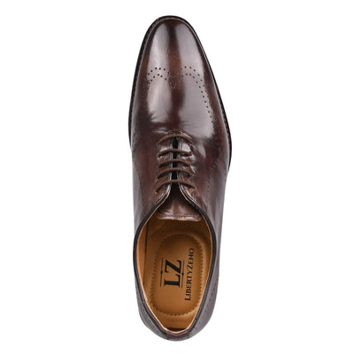 Liberty Zeno Mens Genuine Leather Wingtip Formal Business Dress Shoe