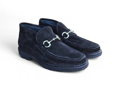 Carrucci Shoes Men's Horsebit Suede Ankle Boot Classic Style And Comfort