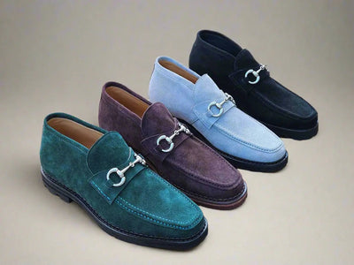 Carrucci Shoes Men's Horsebit Suede Ankle Boot Classic Style And Comfort