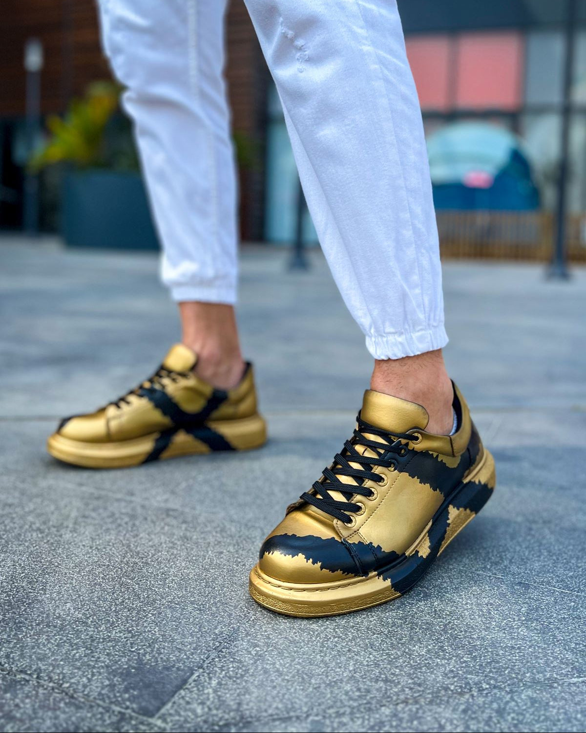 Apollo Moda  Men's Lisbon Gold & Black – product view 6