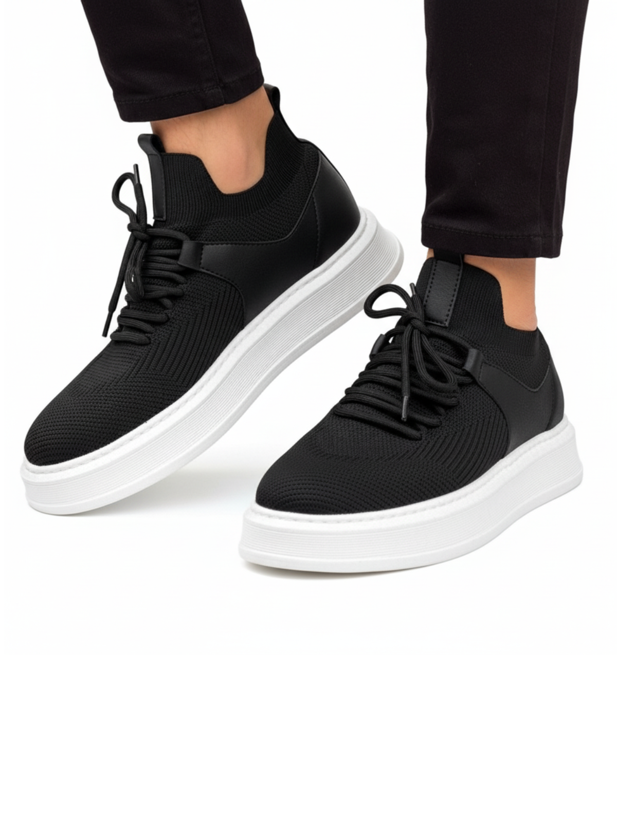 Apollo Moda  Men's Madrid Noir White – product view 4