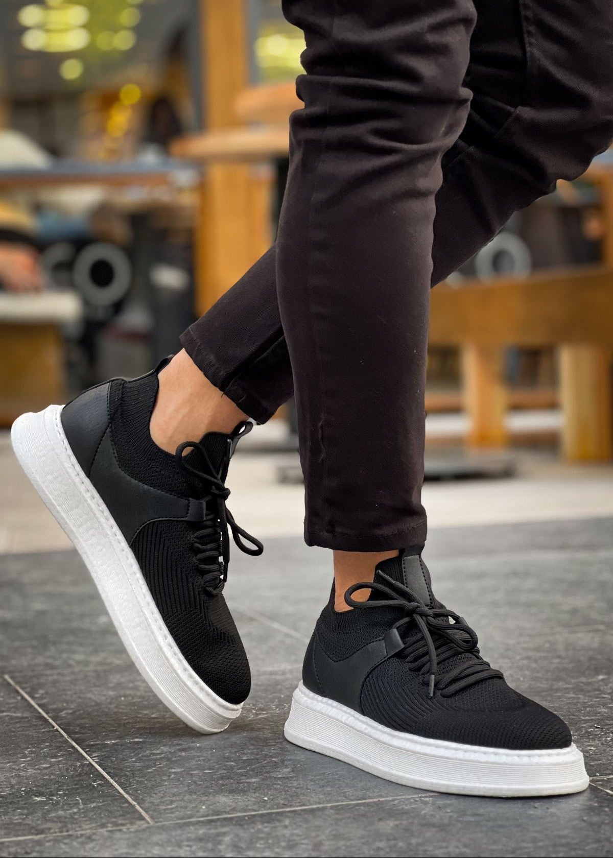 Apollo Moda  Men's Madrid Noir White – product view 6