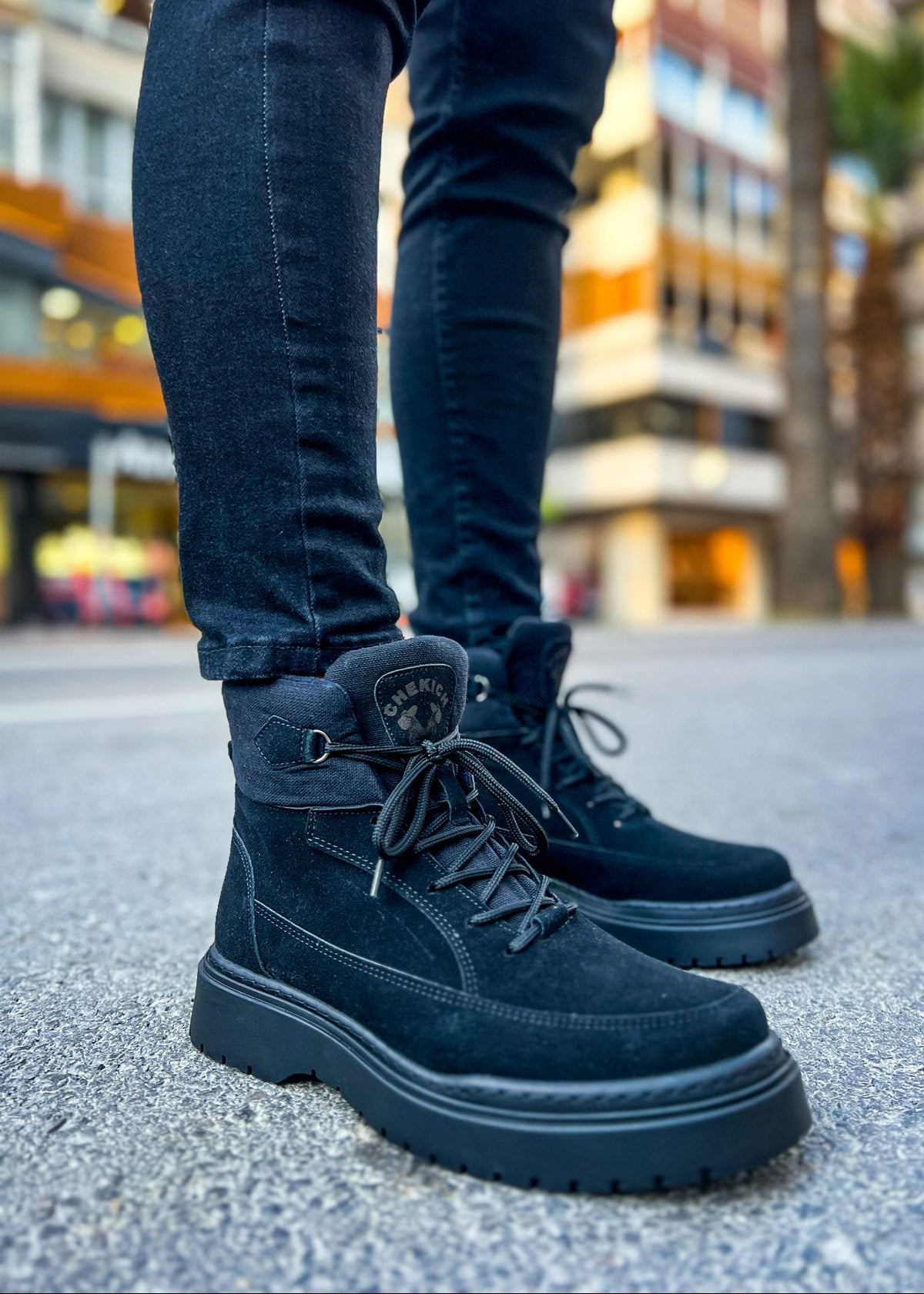 Apollo Moda  Men's Monaco All Black Boots – product view 2