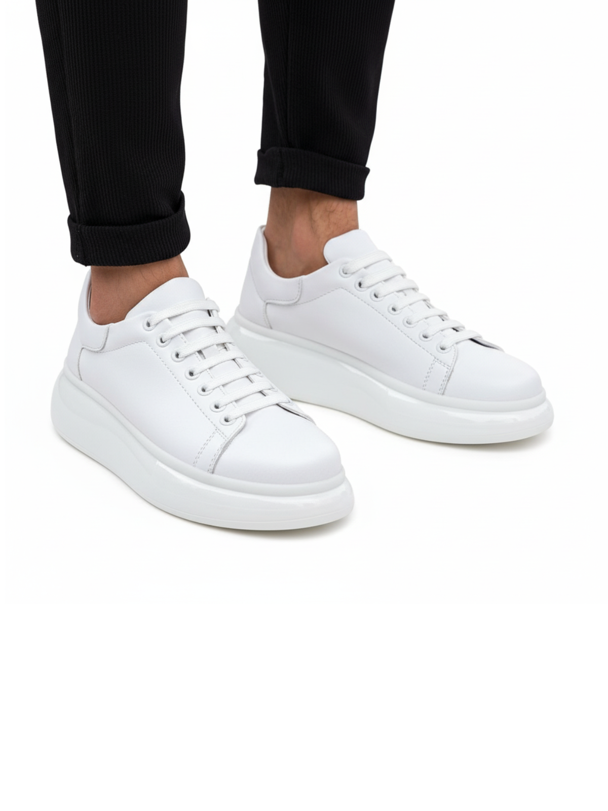 Apollo Moda  Men's Stark Pure White – product view 4