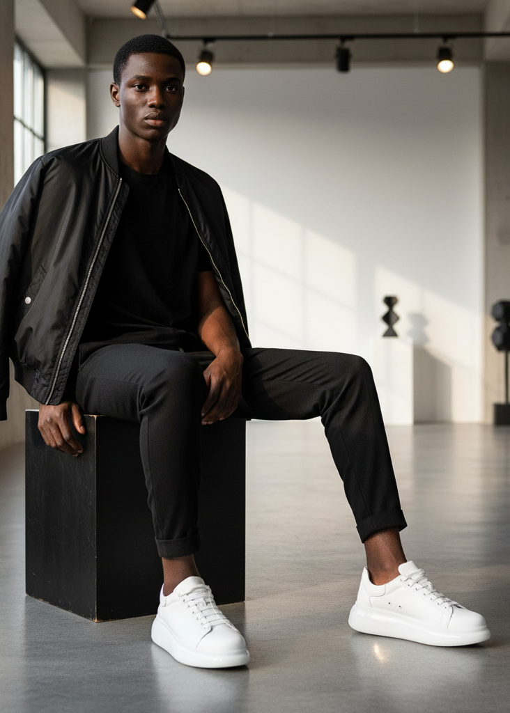 Apollo Moda  Men's Stark Pure White – product view 5