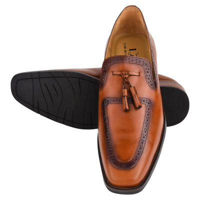 Liberty Zeno Men's Tassel Loafer Leather Shoes