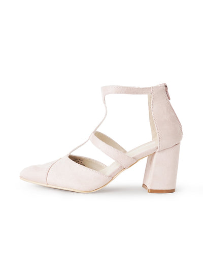 Michelle | Light Pink Suede