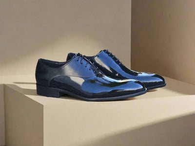 Carrucci Shoes Mix Media Patent Leather Oxford Patent Leather KS479611P