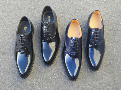 Carrucci Shoes Mix Media Patent Leather Oxford Patent Leather KS479611P