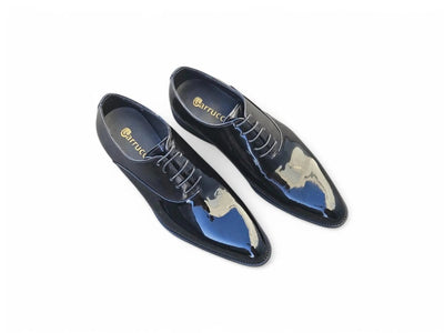 Carrucci Shoes Mix Media Patent Leather Oxford Patent Leather KS479611P