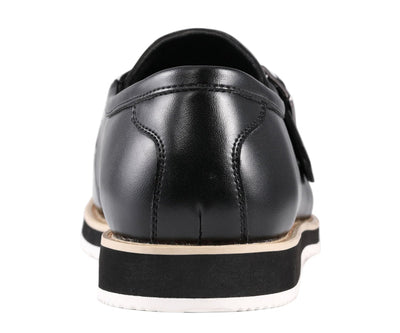 Amali Skyler Black Monk Strap Shoes — product view 5