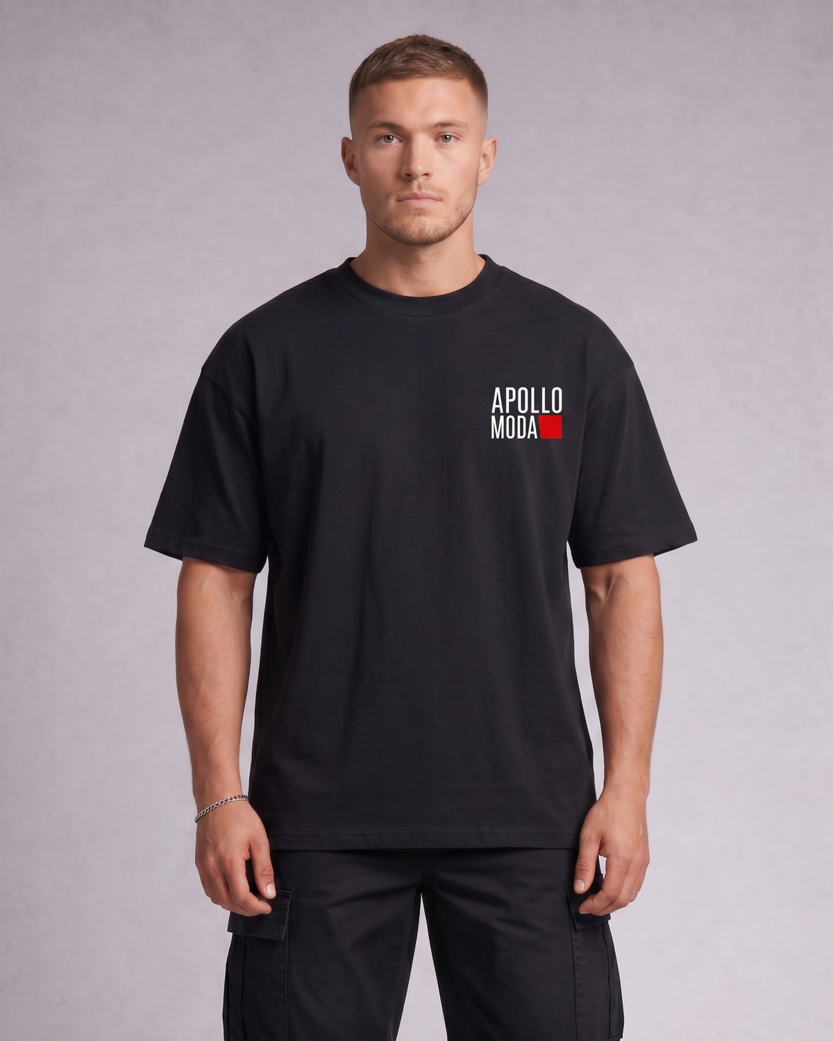 Apollo Moda  'Monkey Business Only' Oversized Graphic Tee – product view 4