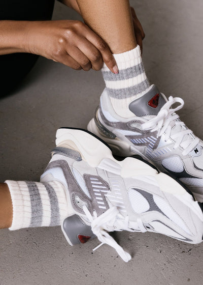 American Trench The Mono Stripe Quarter Crew Socks