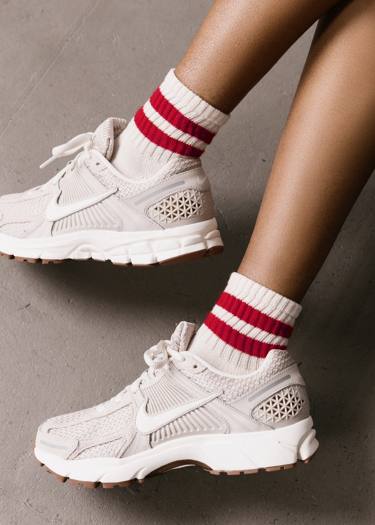 American Trench The Mono Stripe Quarter Crew Socks