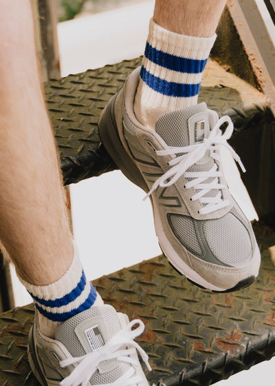 American Trench The Mono Stripe Quarter Crew Socks