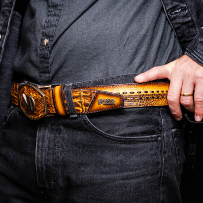 Montana Belt Mustard Brown