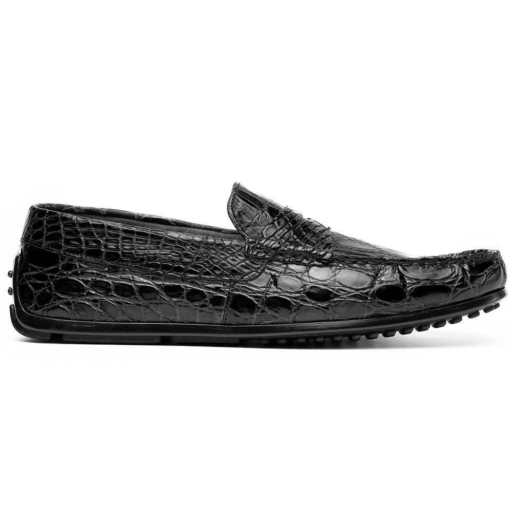 Zelli Italia Men's 31-103-BKM MONZA Crocodile Driver, Black