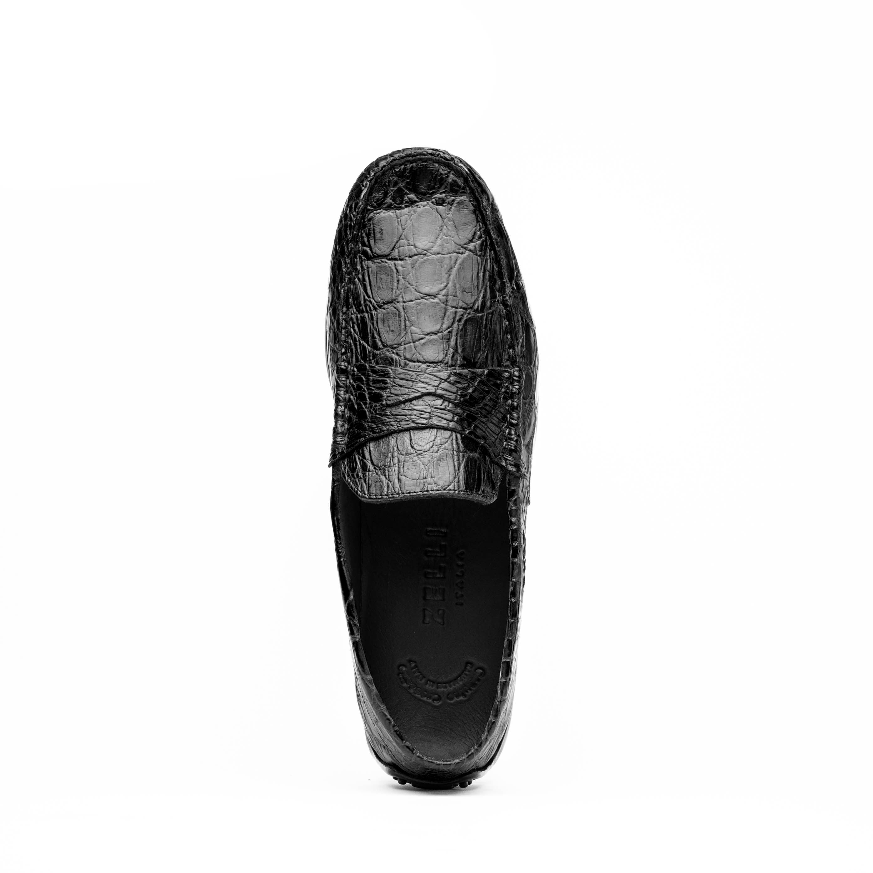 Zelli Italia Men's 31-103-BKM MONZA Crocodile Driver, Black