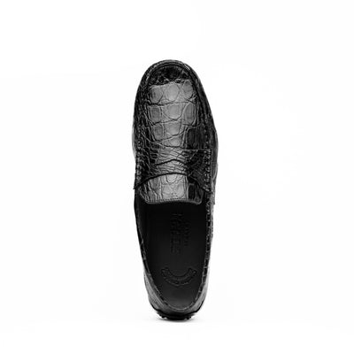 Zelli Italia Men's 31-103-BKM MONZA Crocodile Driver, Black