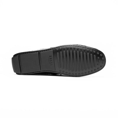 Zelli Italia Men's 31-103-BKM MONZA Crocodile Driver, Black