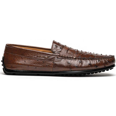 Zelli Italia Men's 33-100-BRN MONZA Ostrich Quill Driver, Brown
