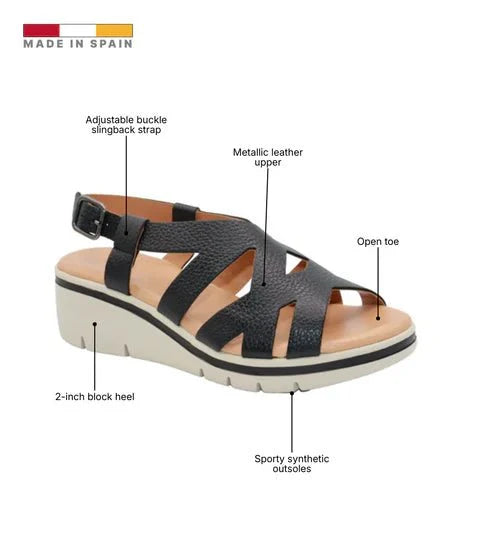 Eric Michael Naomi Women’s Metallic Sandal