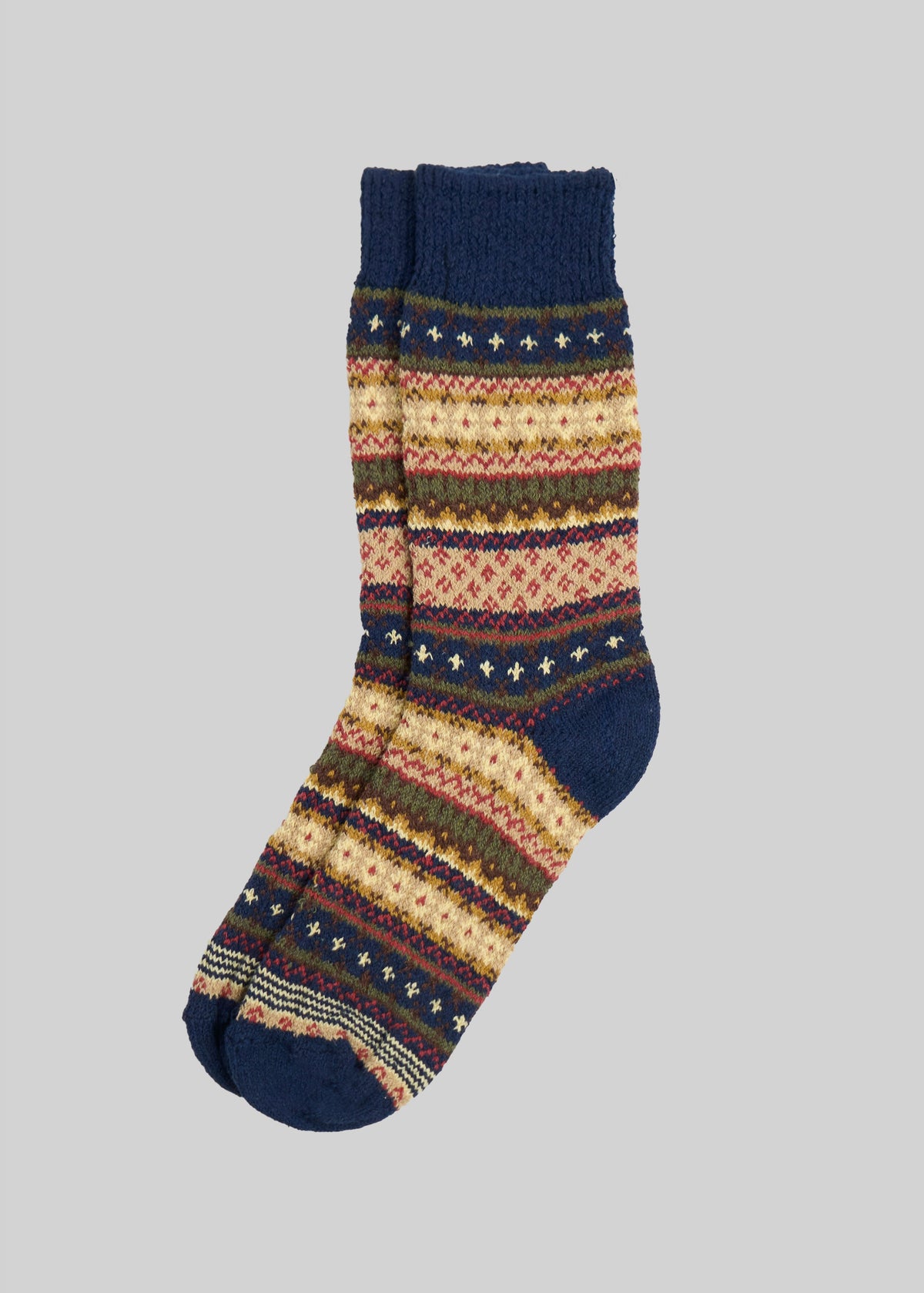 Cotton Fair Isle Sock
