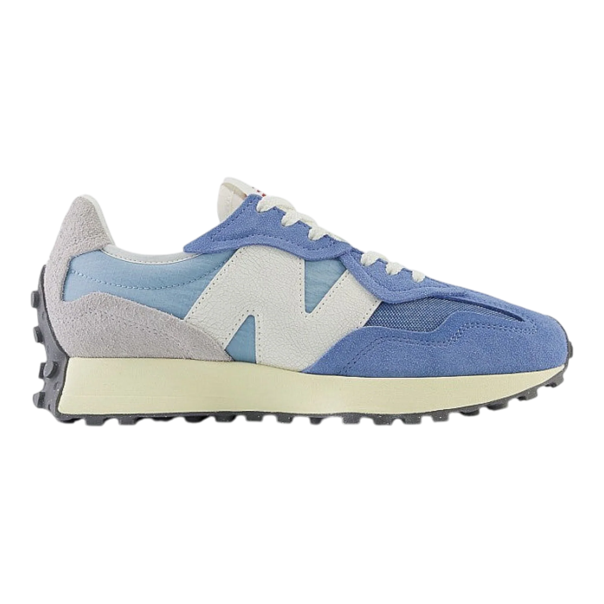 New Balance 327 Men's Sneakers — Blue Laguna Suede Low-Top