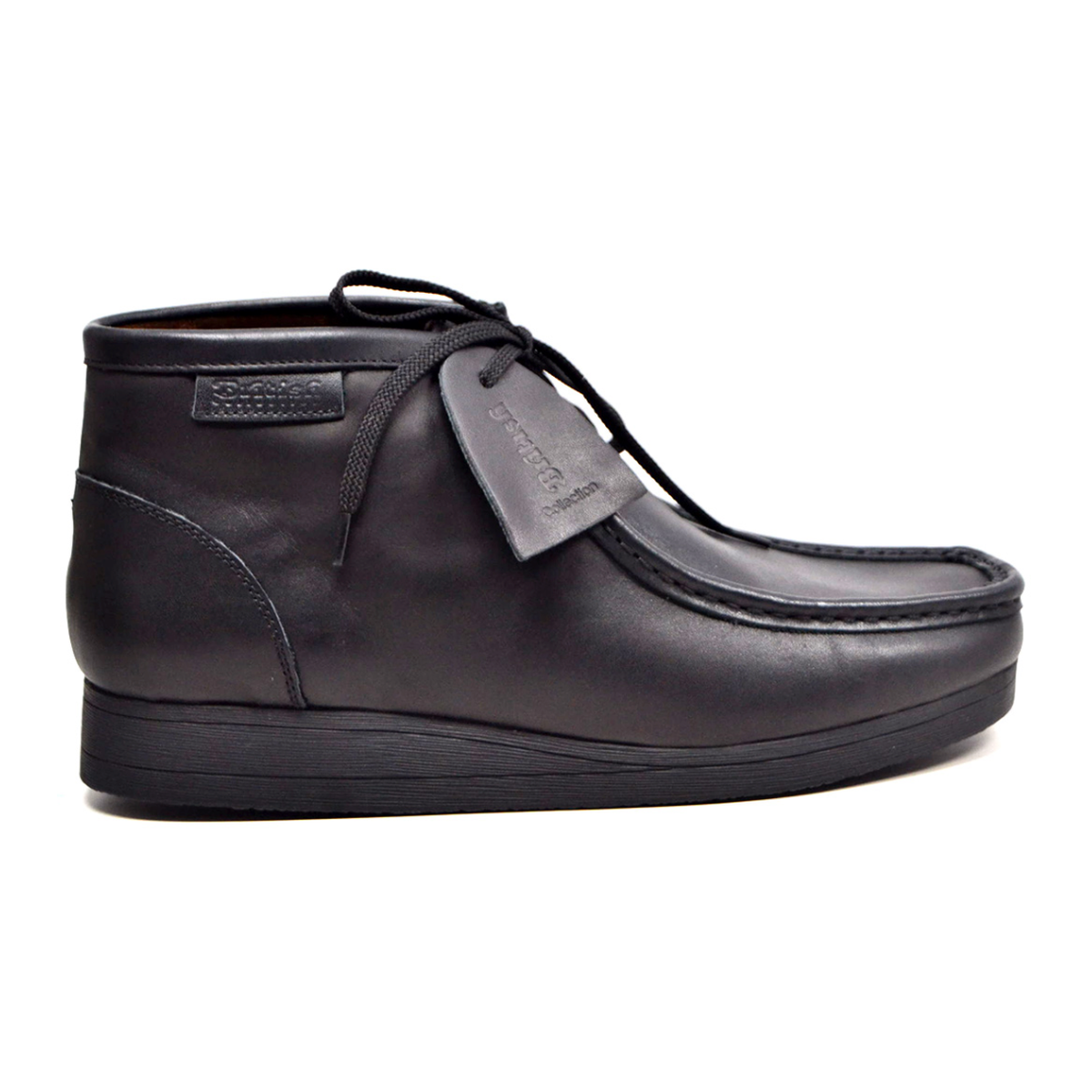 British Walkers New Castle 2 men's Black ankle boots, right-facing side view