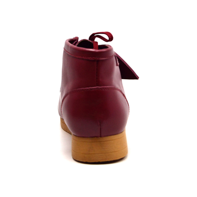 British Walkers New Castle 2 men's Bordeaux ankle boots, heel view