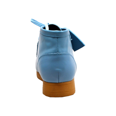 British Walkers New Castle 2 men's Light Blue ankle boots, heel view