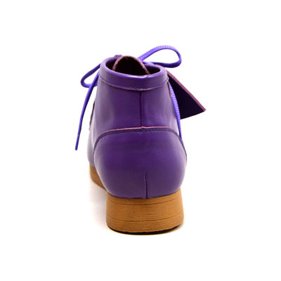 British Walkers New Castle 2 men's Purple ankle boots, heel view