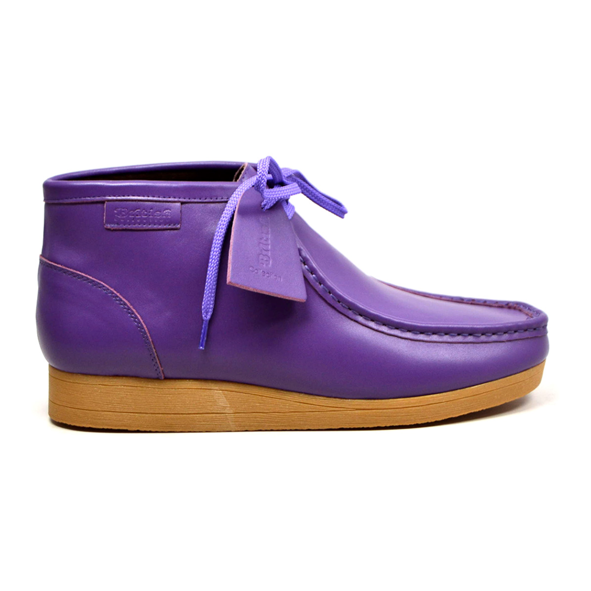 British Walkers New Castle 2 men's Purple ankle boots, right-facing side view