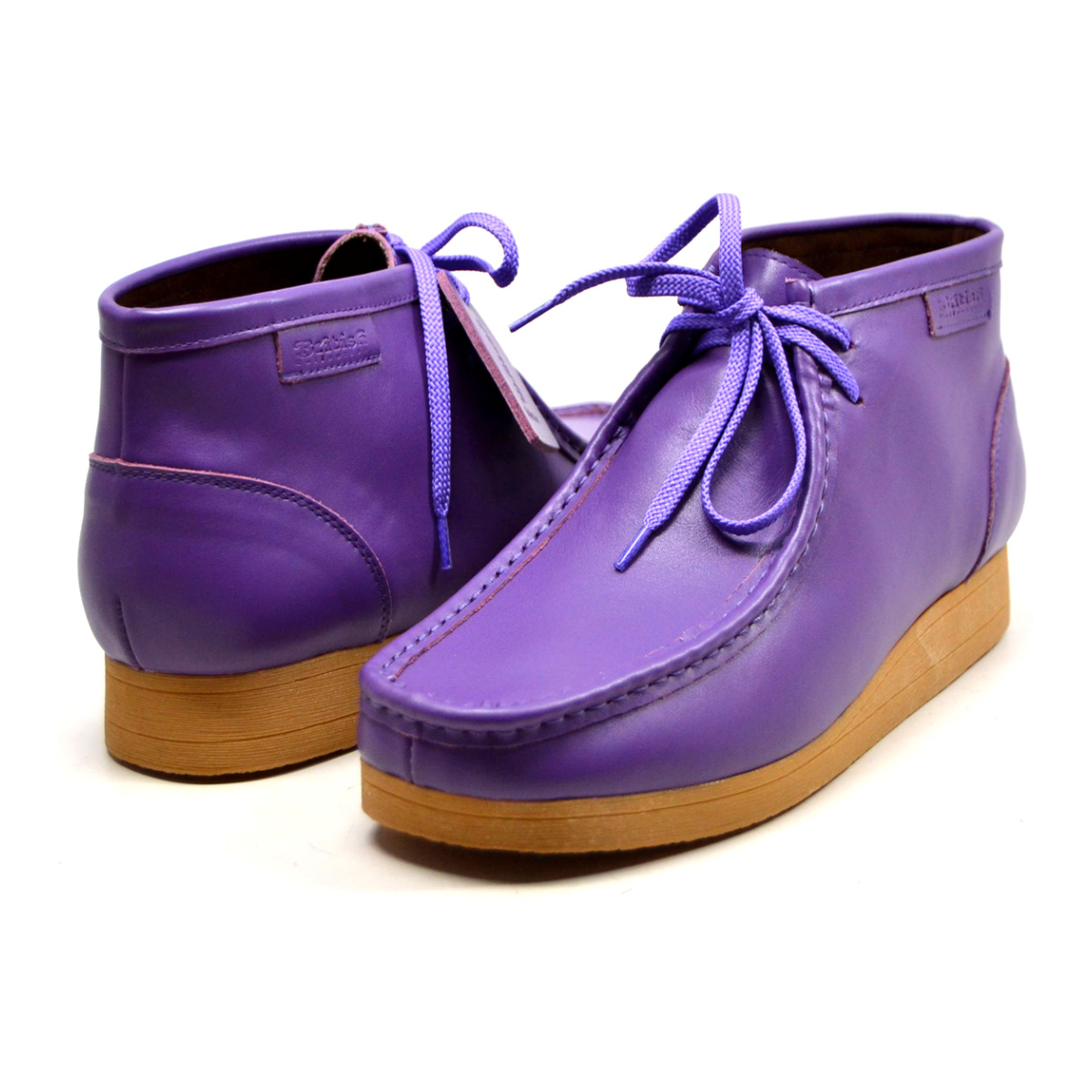 British Walkers New Castle 2 men's Purple ankle boots, three-quarter pair view