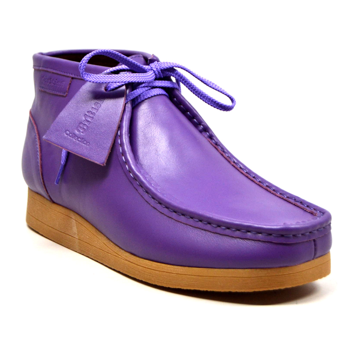British Walkers New Castle 2 men's Purple ankle boots, three-quarter side view