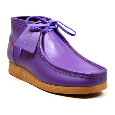 British Walkers New Castle 2 men's Purple ankle boots, three-quarter side view