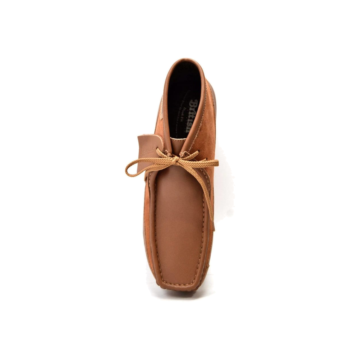 British Walkers New Castle men's Cognac/Tan ankle boots, top view